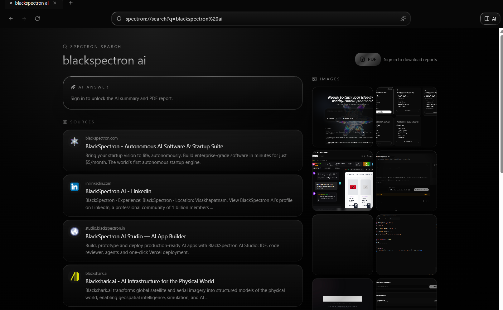 Spectron Search Results